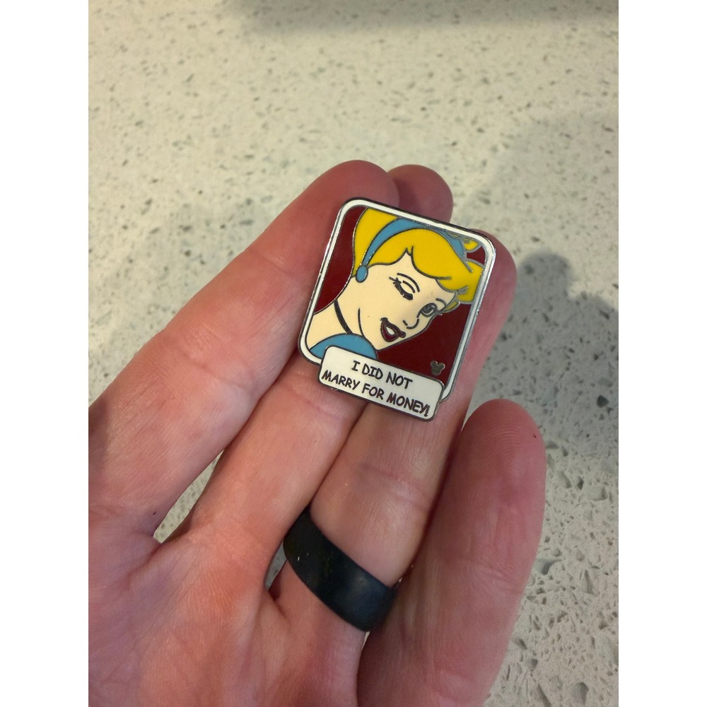 Disney Cinderella Hidden Mickey "I Did Not Marry for Money" Pin 2007